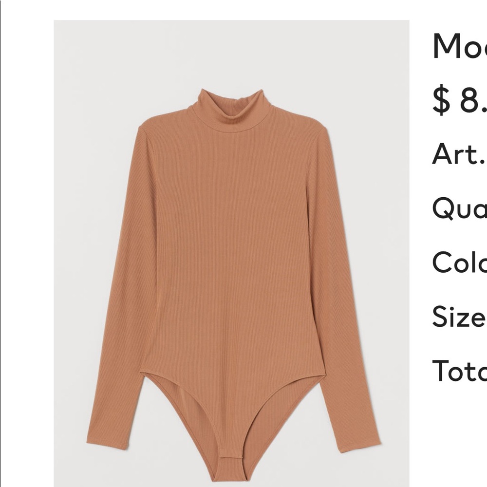 Mock Turrtleneck Bodysuit